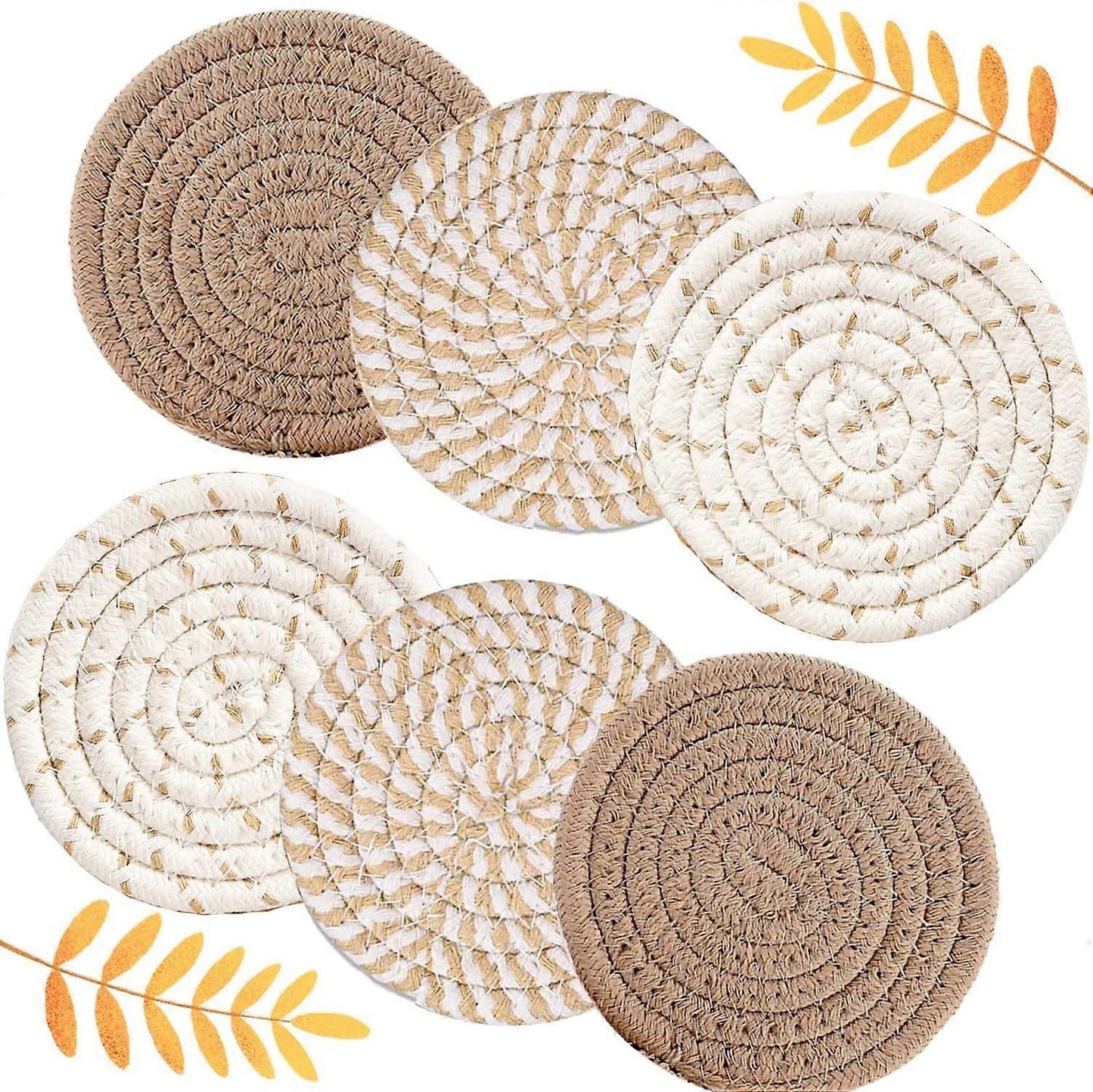 1pc Handmade Super Absorbent Drink Coaster