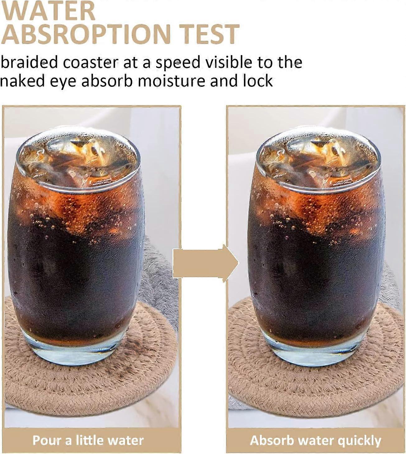 1pc Handmade Super Absorbent Drink Coaster