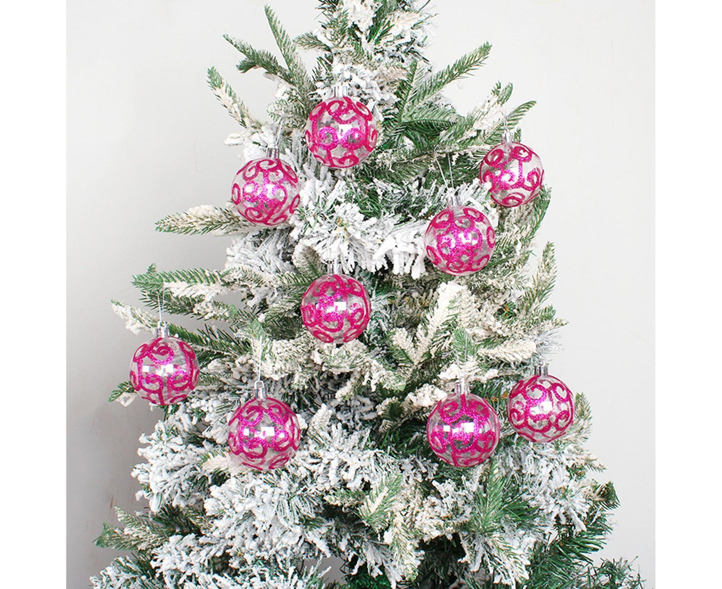 9Pcs Xmas Tree Balls for Home-Purple