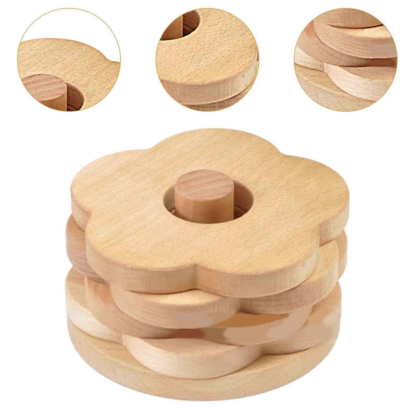 Wooden Drink Coasters Cup Mats Table Protection
