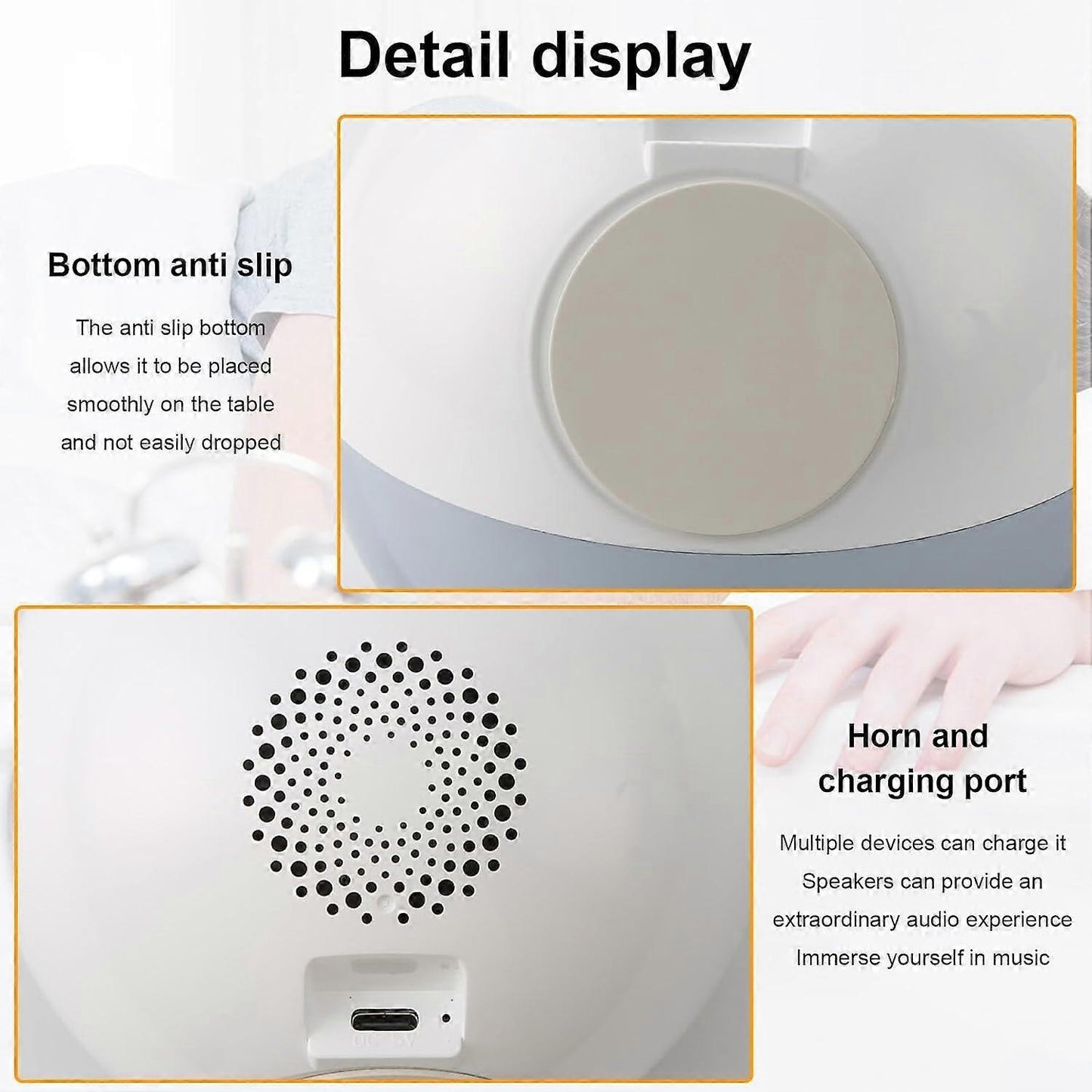 White Noise Machine Sleep Sound Device with Color Changing Lamp