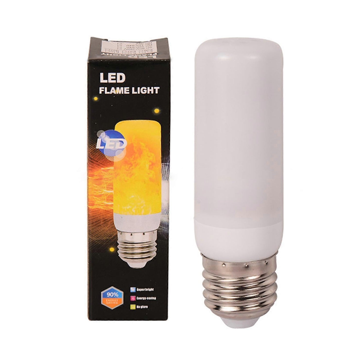 LED Flame Effect Light Bulb E27 Gravity Sensor Fire Decor