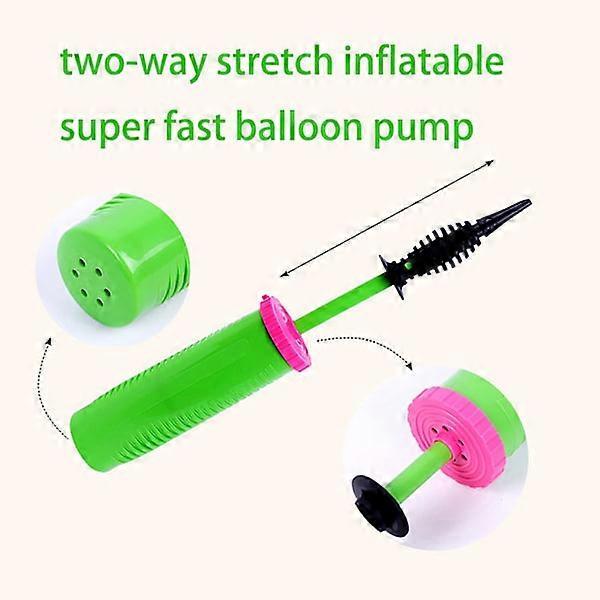 Balloon Pump Green Manual Double Action Hand Pump for Balloons