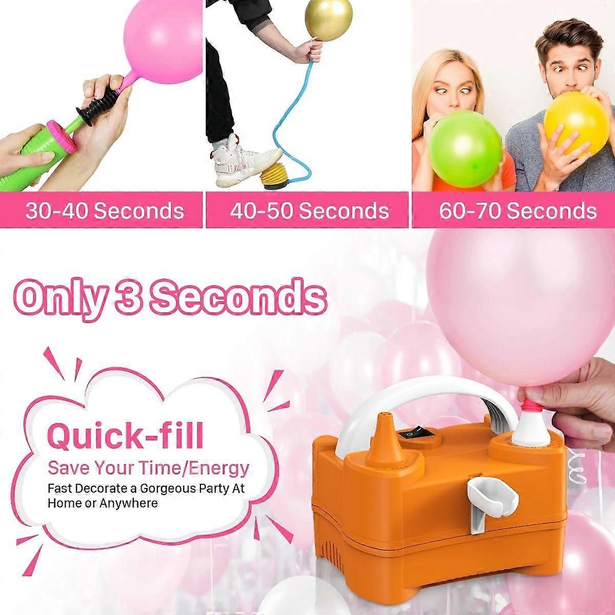 Electric Balloon Pump Portable Air Inflator for Party Birthday Balloons
