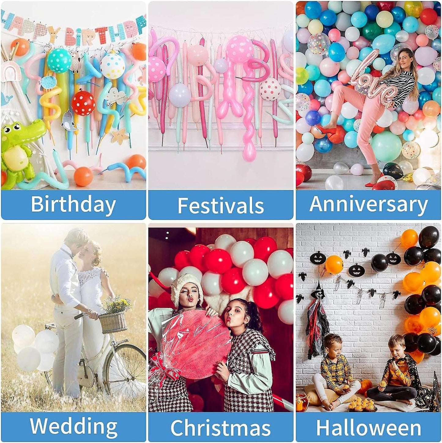 Electric Balloon Pump Portable Air Inflator Blower Machine for Birthday Party