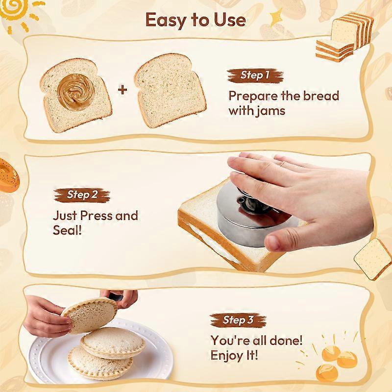 Sandwich Cutter and Sealer Maker for Bread and Sandwiches