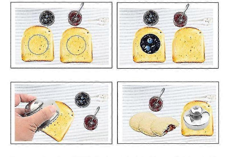 Stainless Steel Round Sandwich Cutter and Sealer for Babies Decruster Maker