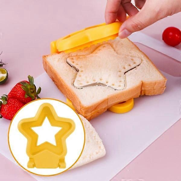 Star Shape Sandwich Cutter Yellow Biscuit Bread Cutter for Babies