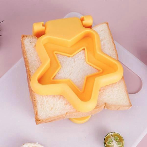 Star Shape Sandwich Cutter Yellow Biscuit Bread Cutter for Babies