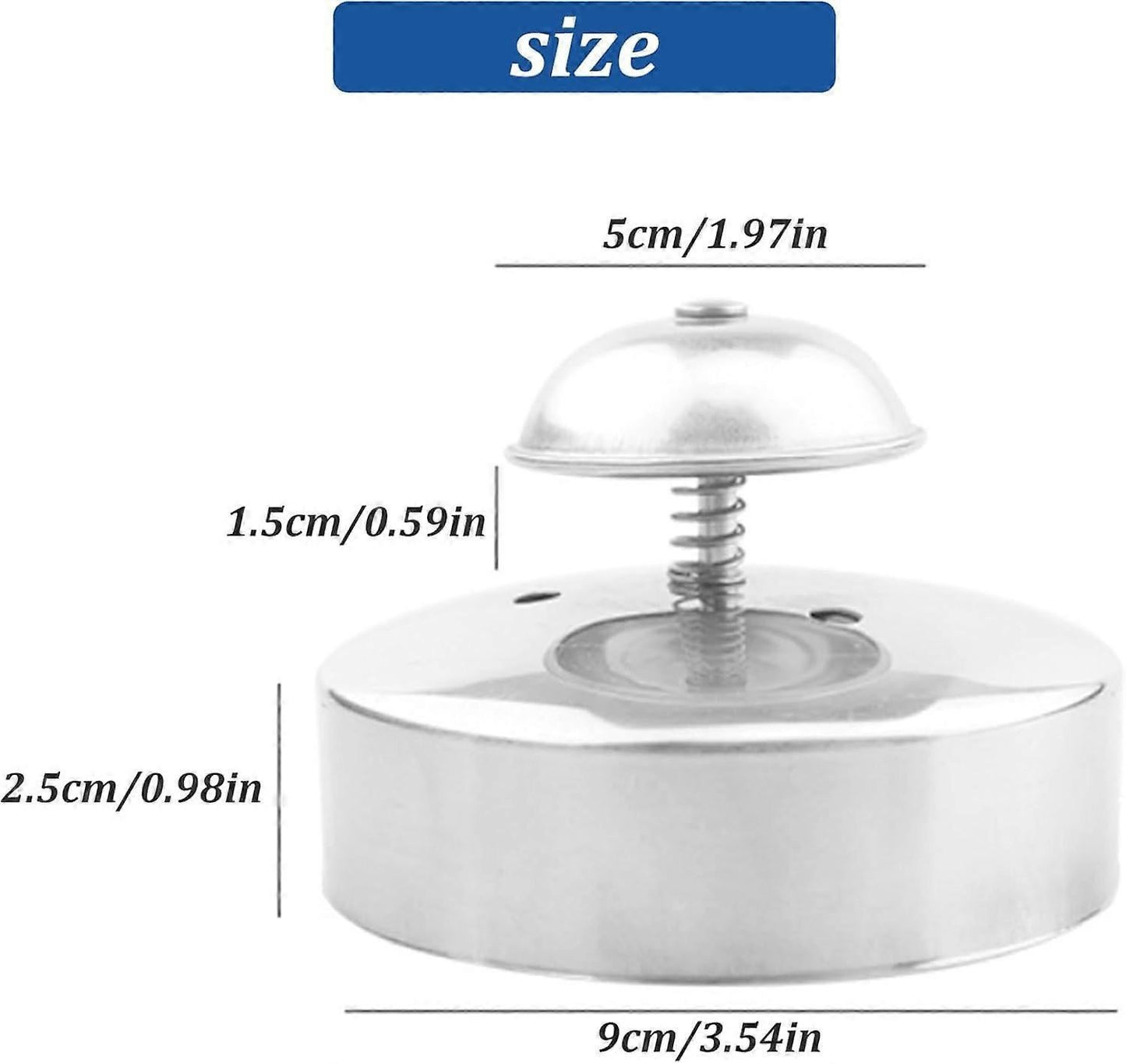 Stainless Steel Round 3.54in Sandwich Cutter and Sealer for Bread Cakes Burgers