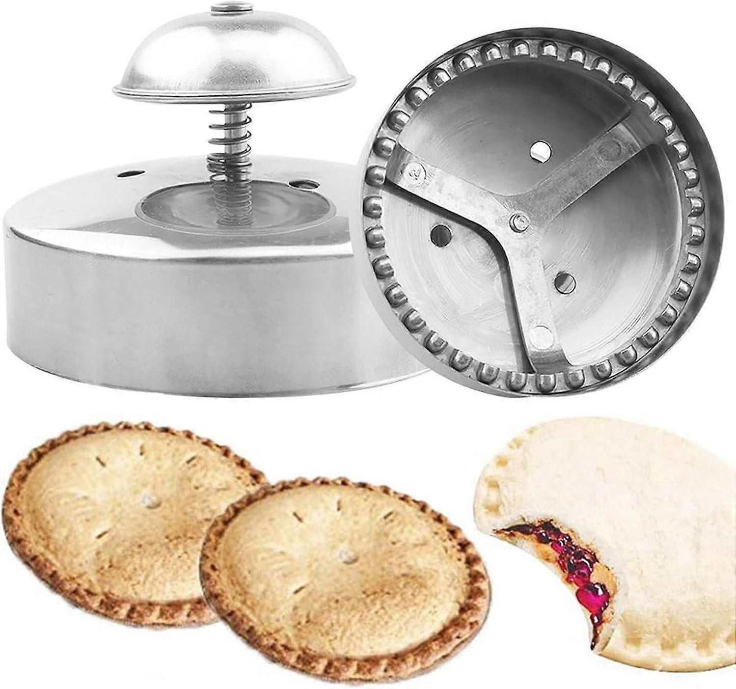 Stainless Steel Round 3.54in Sandwich Cutter and Sealer for Bread Cakes Burgers