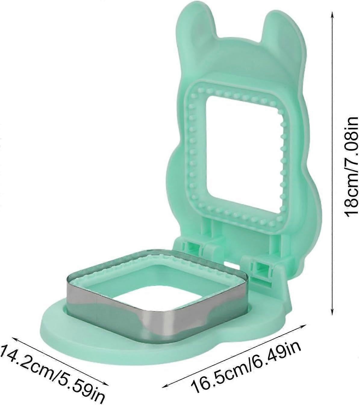 Sandwich Cutter and Sealer Yellow Square Press Mould Lunch Box Tool