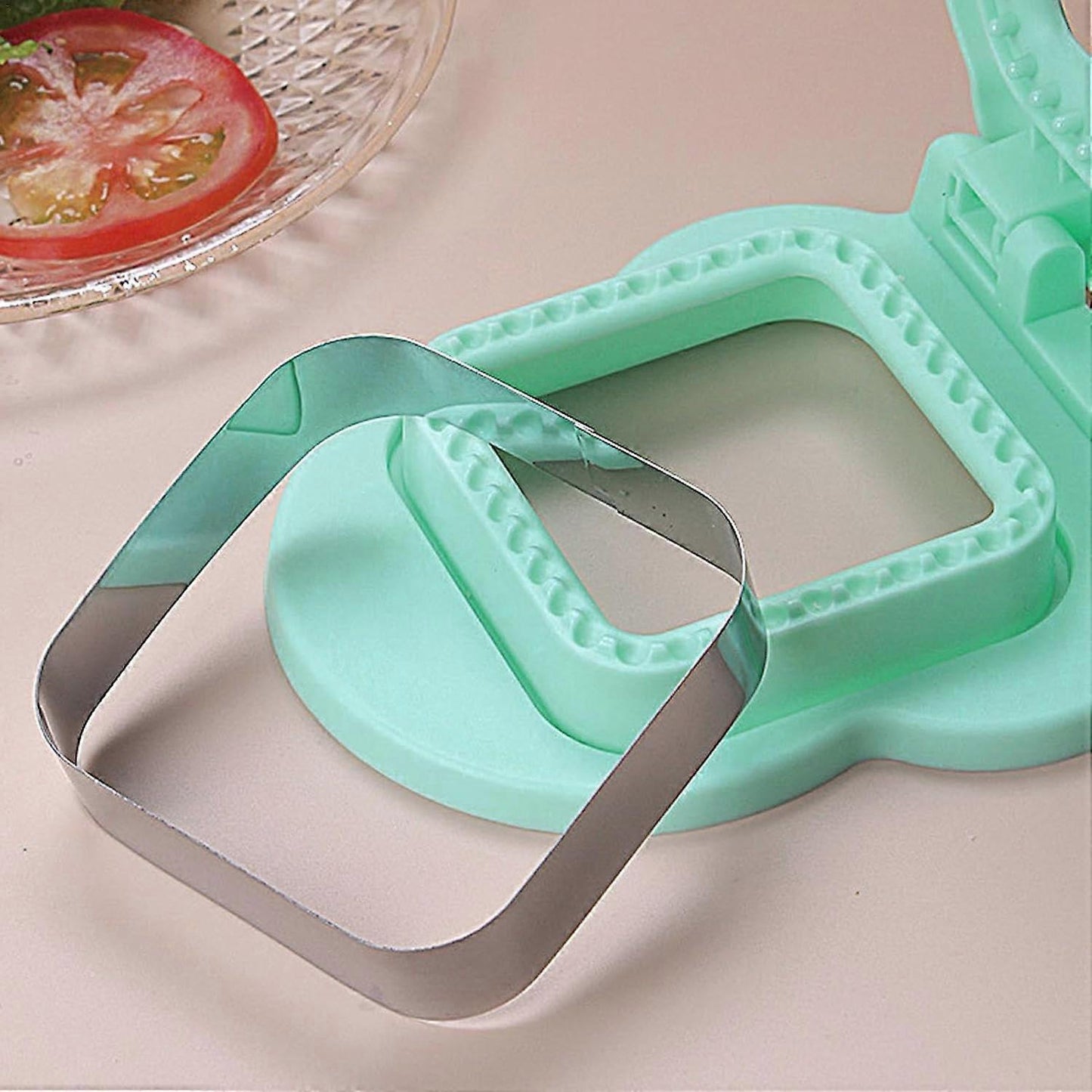 Sandwich Cutter and Sealer Yellow Square Press Mould Lunch Box Tool