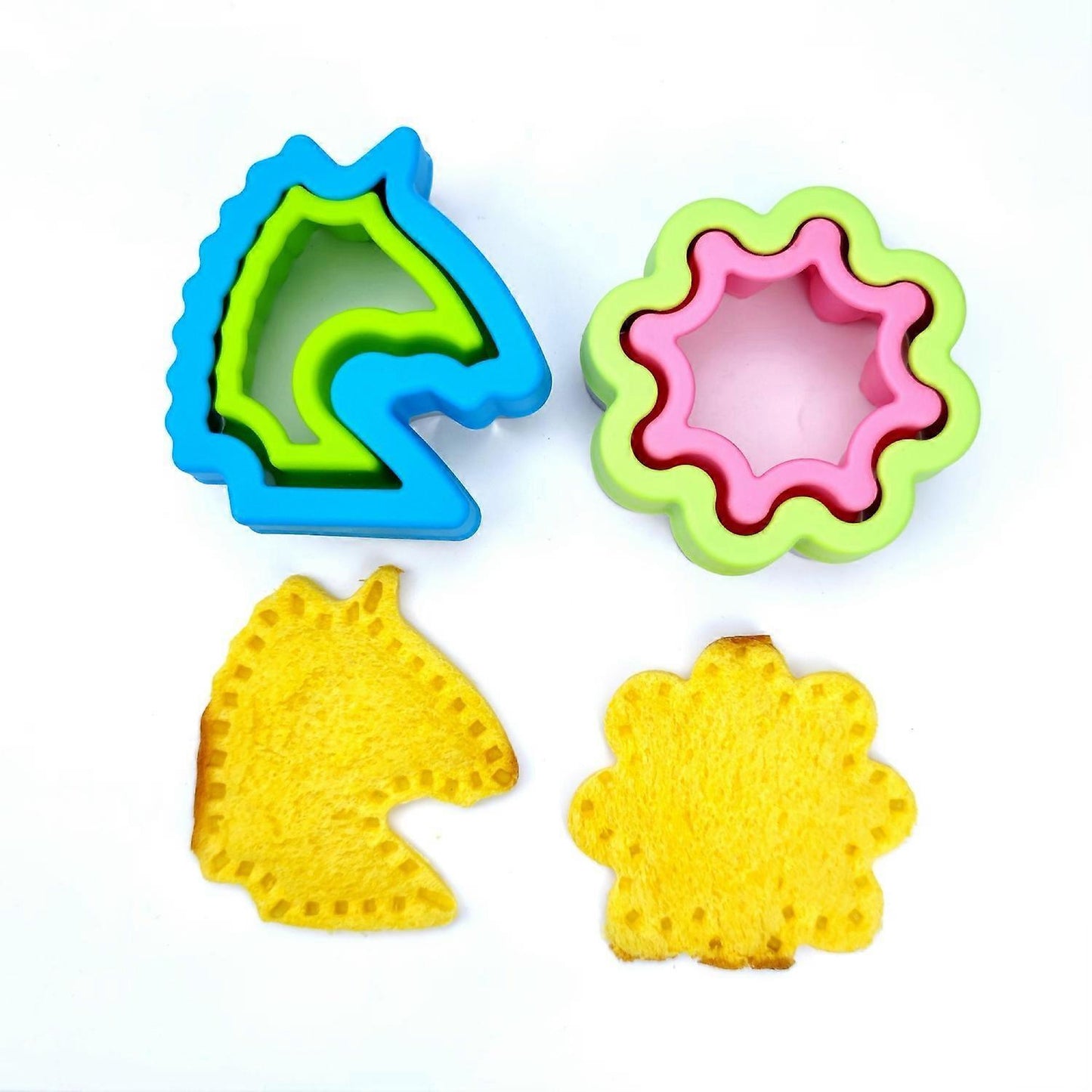Animal Flower Shape Sandwich Cutter for Babies Bread Biscuit Baking Mold