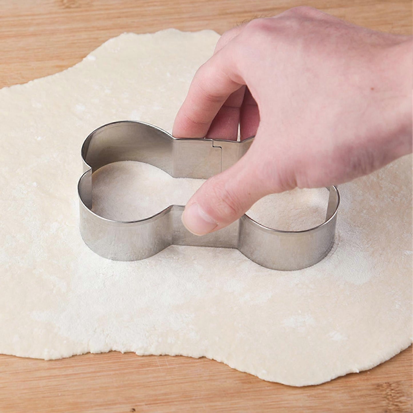 5pcs Stainless Steel Cookie Cutter Molds Dog Bone Sandwich Cutters Set