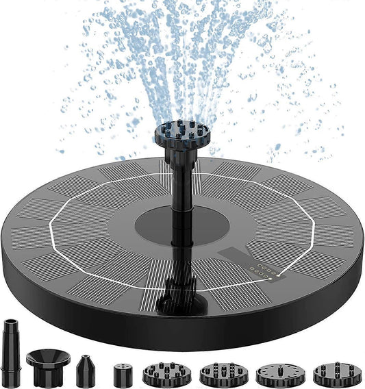 2.5W Solar Fountain Pump with Panel and 6 Nozzles for Pond