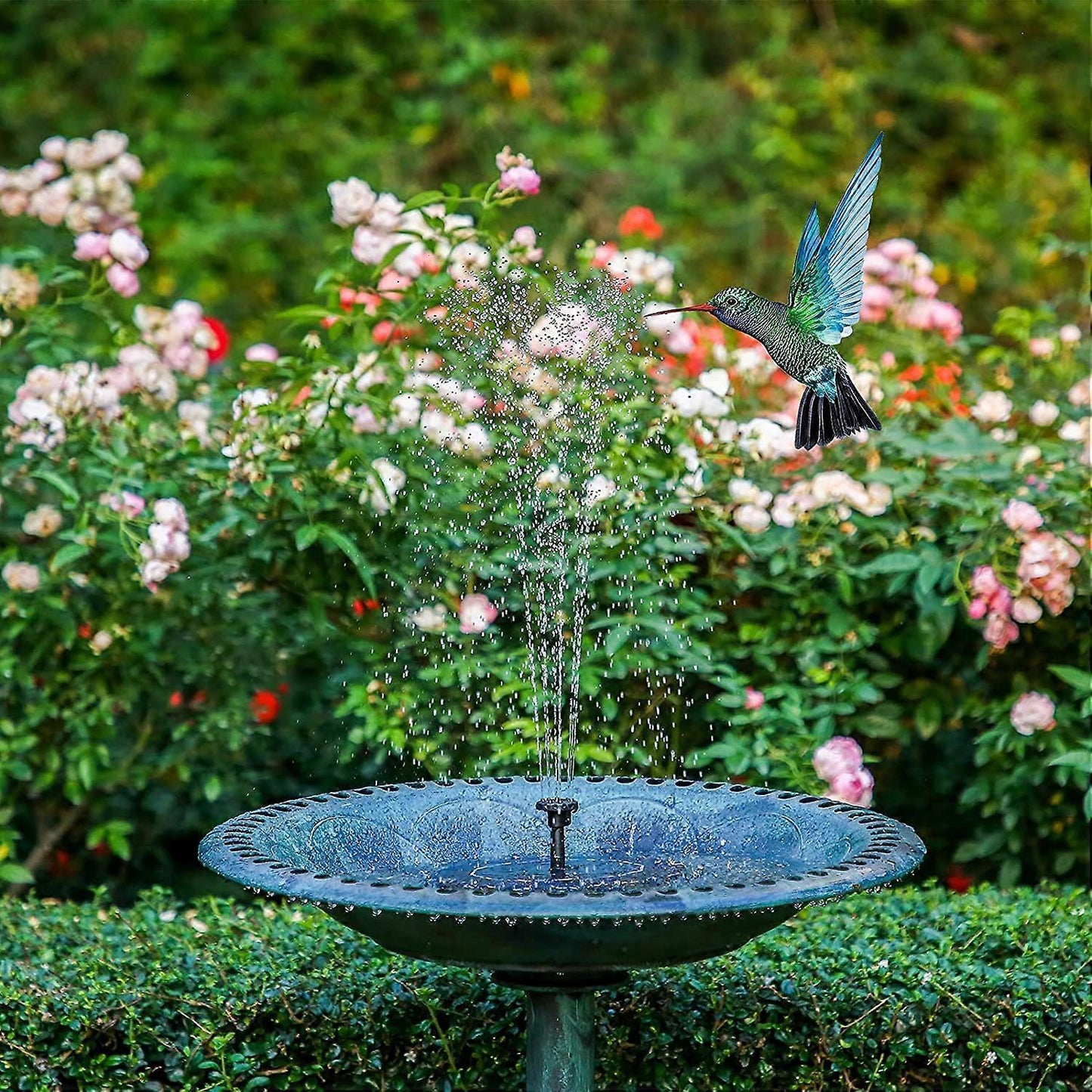 2.5W Solar Fountain Pump with Panel and 6 Nozzles for Pond