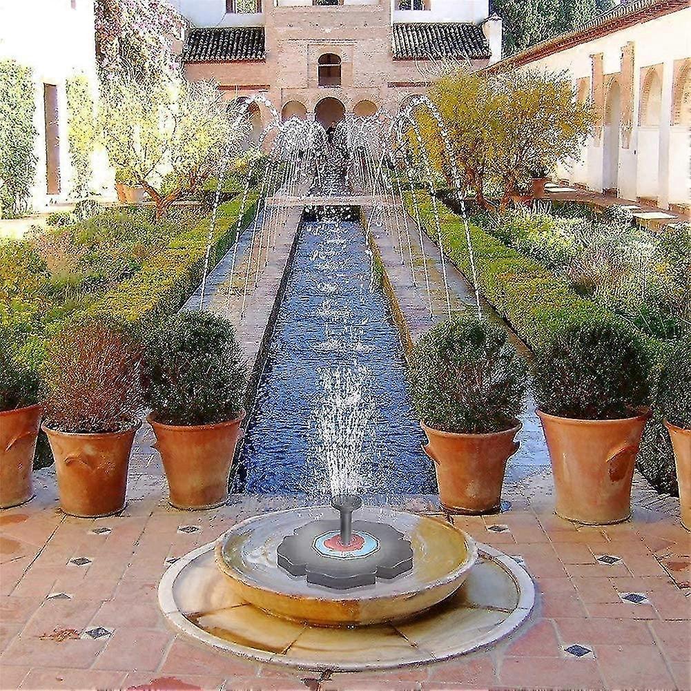 Solar Fountain Pump with 4 Nozzles for Bird Bath Garden
