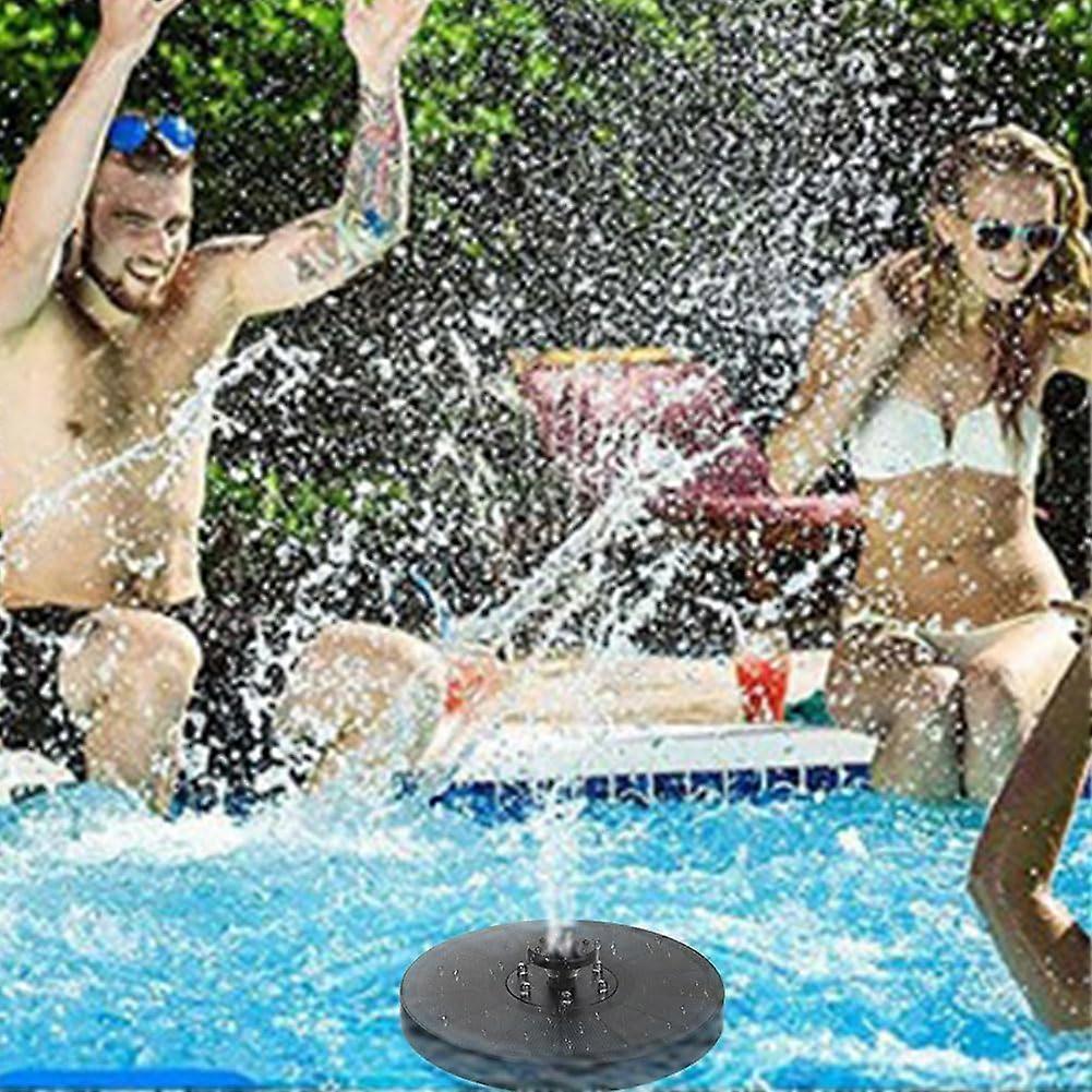 Solar Water Fountain with LED Lights Bird Bath Garden Pump