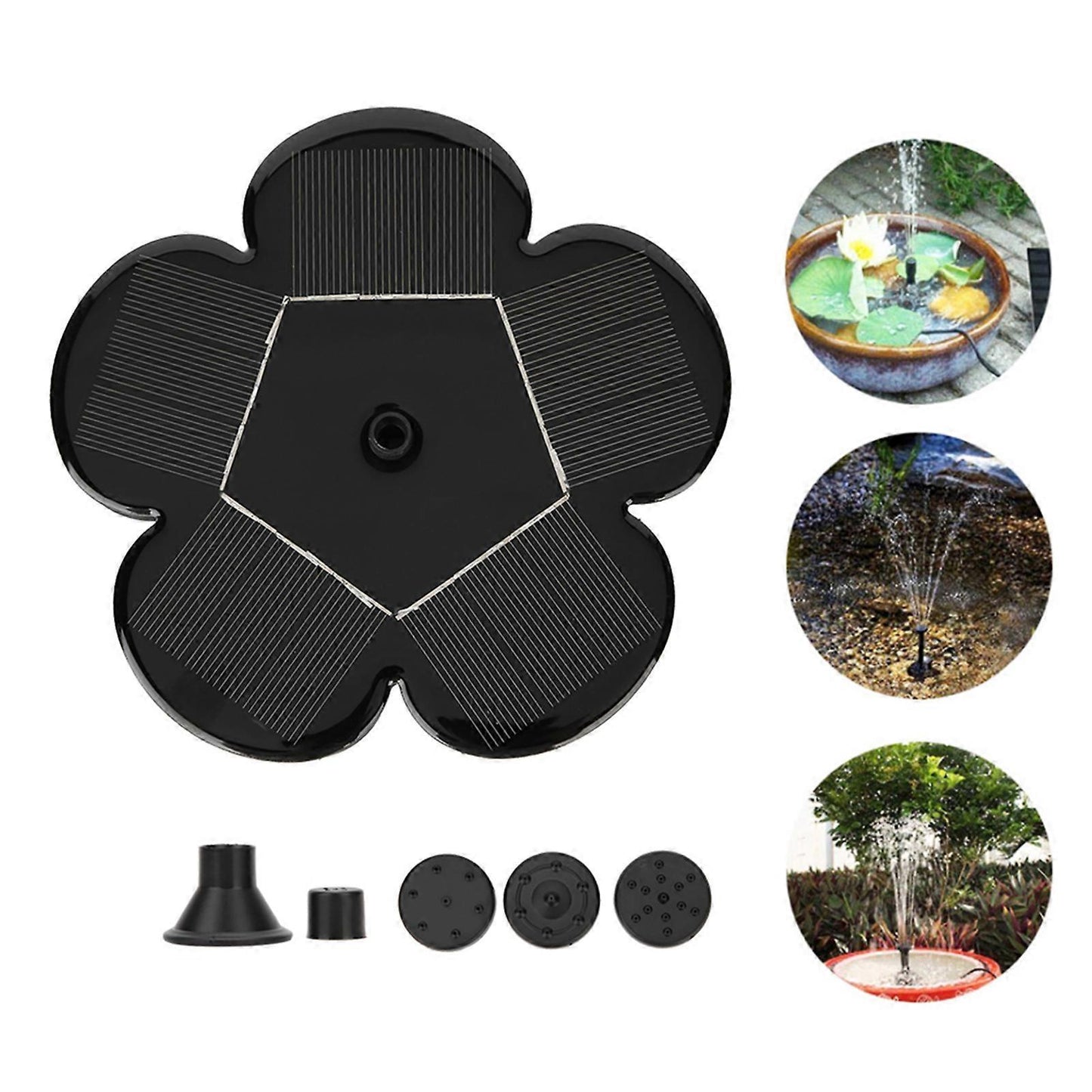 7V 1.5W Solar Fountain Pump for Garden Landscape Outdoor Decor