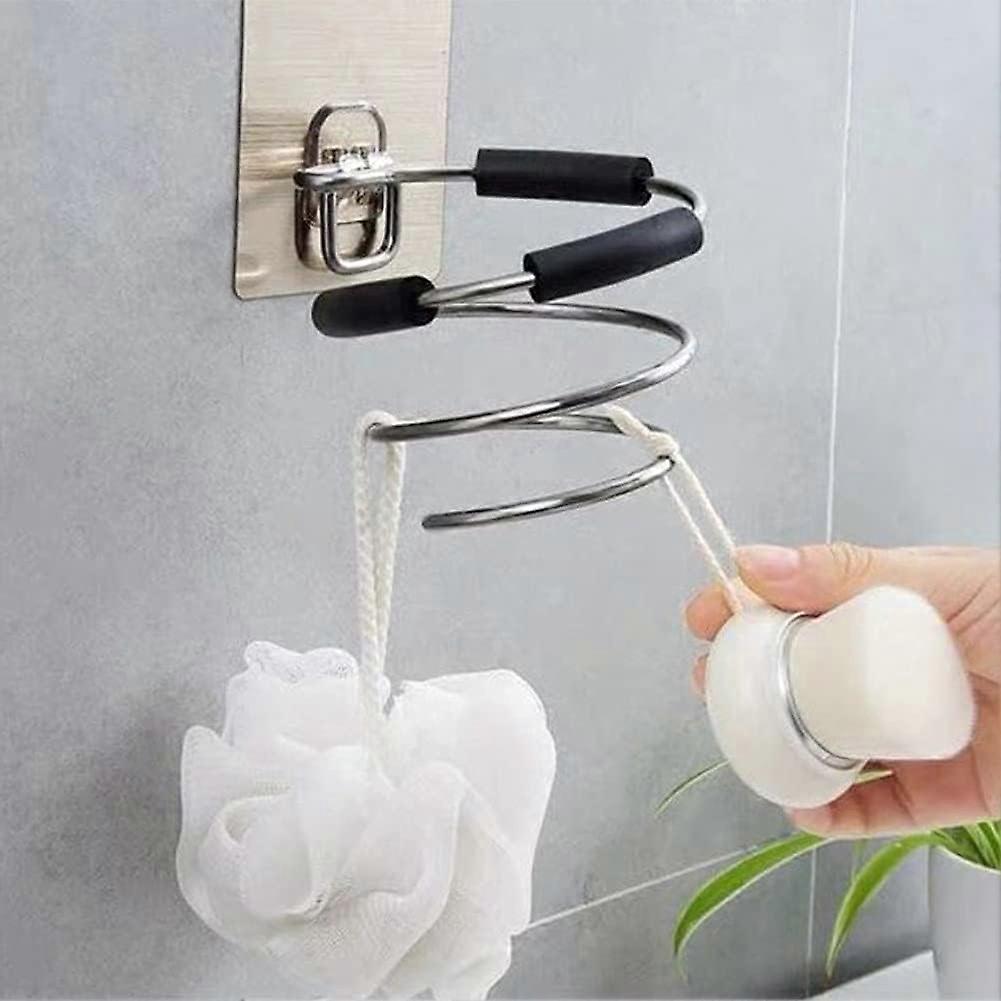 Wall Mounted Hair Dryer Holder Organizer Storage Station