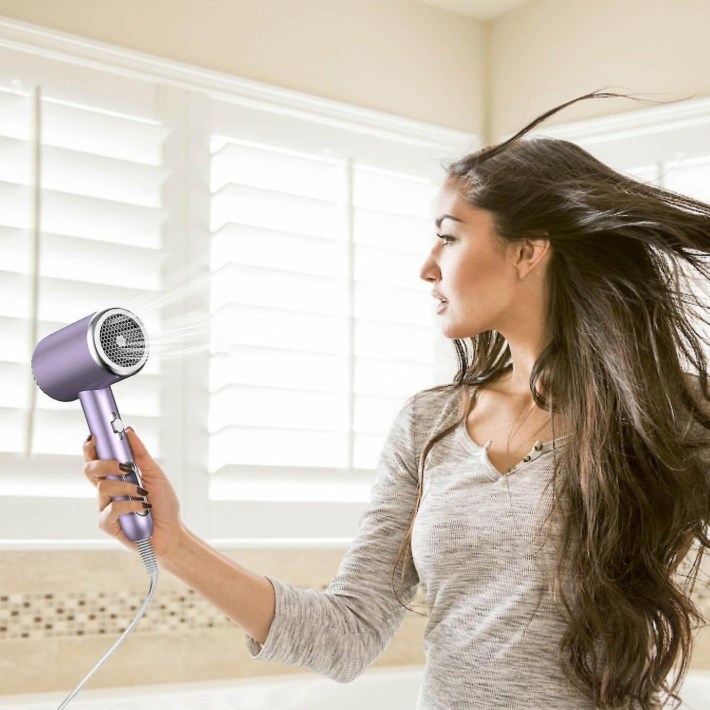 Blue Light Hair Care Hammer Hair Dryer Household Electric