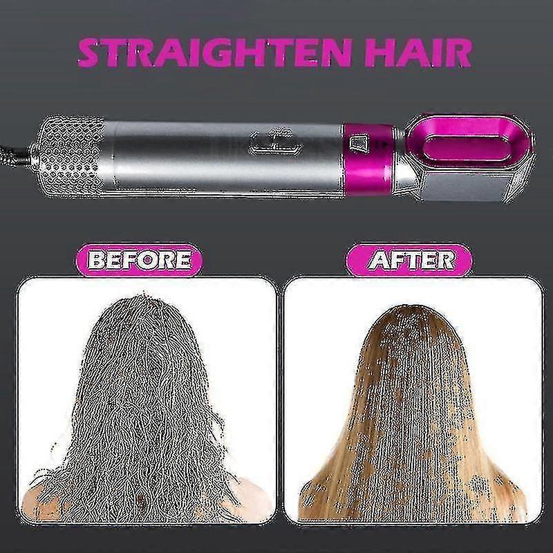 5-in-1 Hair Dryer Brush Curler Straightener Styling Tool