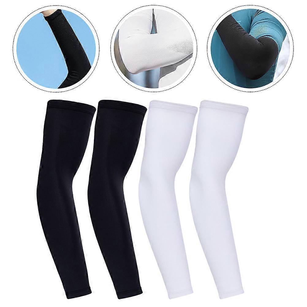 2 Pairs Breathable Sports Arm Sleeves Sun Protection for Girls