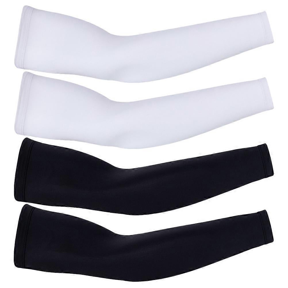 2 Pairs Breathable Sports Arm Sleeves Sun Protection for Girls