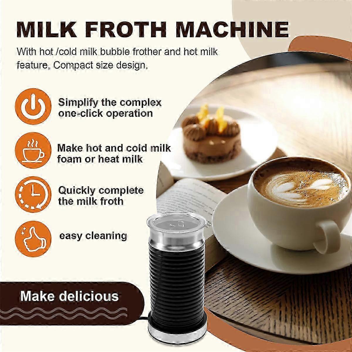 Automatic Hot & Cold Milk Frother Machine Cappuccino Coffee Maker Companion