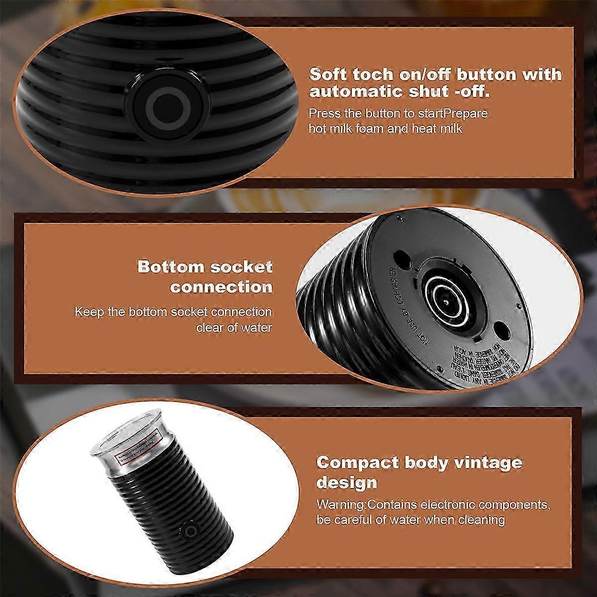 Automatic Hot & Cold Milk Frother Machine Cappuccino Coffee Maker Companion