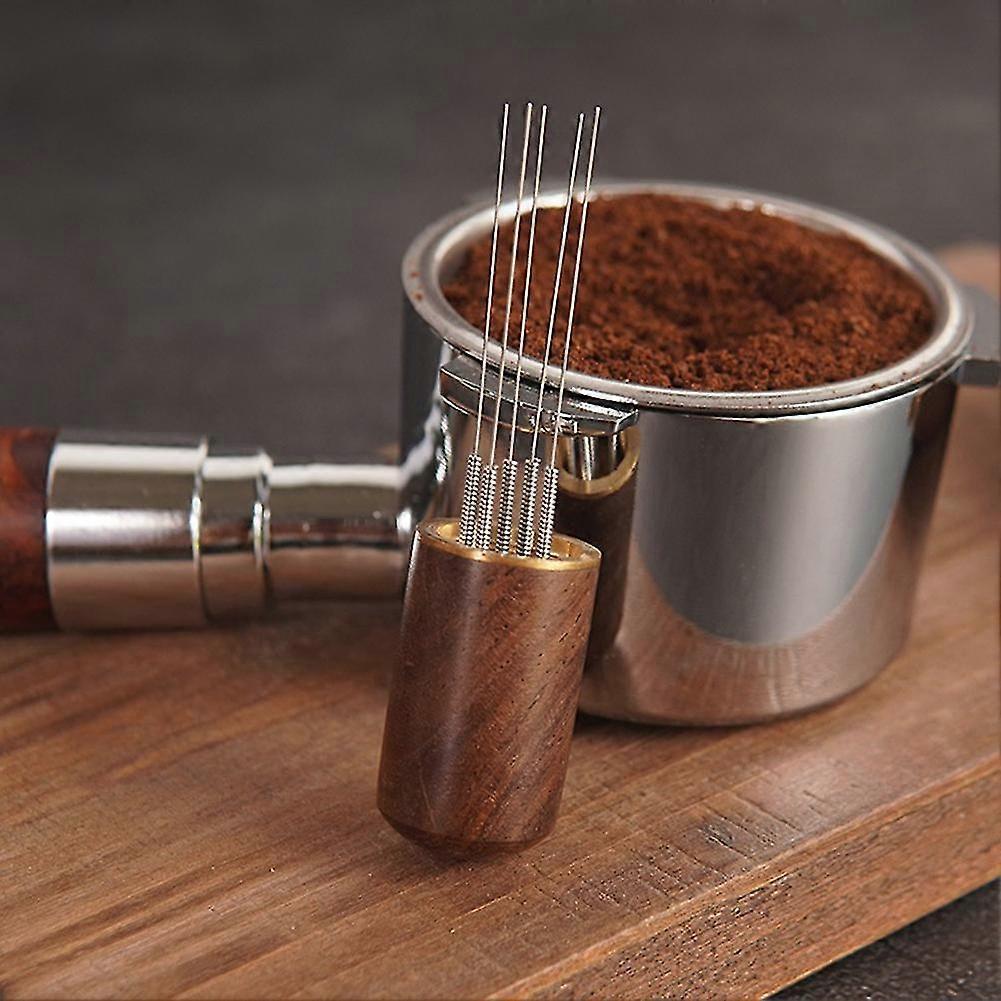Stainless Steel Coffee Tamper with WDT Needles Espresso Distributor Tool
