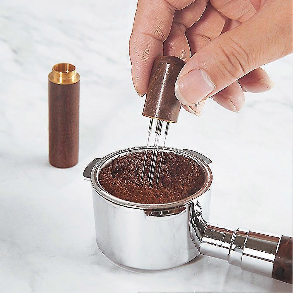 Stainless Steel Coffee Tamper with WDT Needles Espresso Distributor Tool