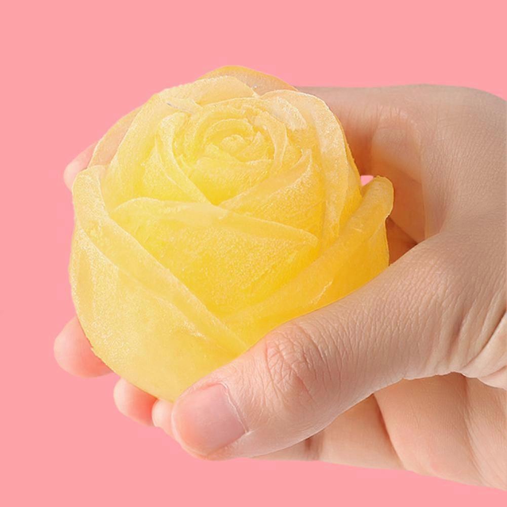 Rose Flower Ice Tray Bear Mold Silicone Ice Maker for Coffee Tea Wine Cola
