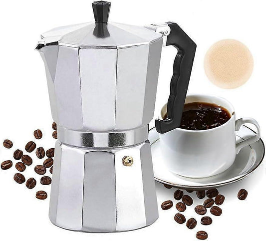 Italian Moka Pot Coffee Maker 6 Cup Classic Espresso Stovetop Coffee Maker