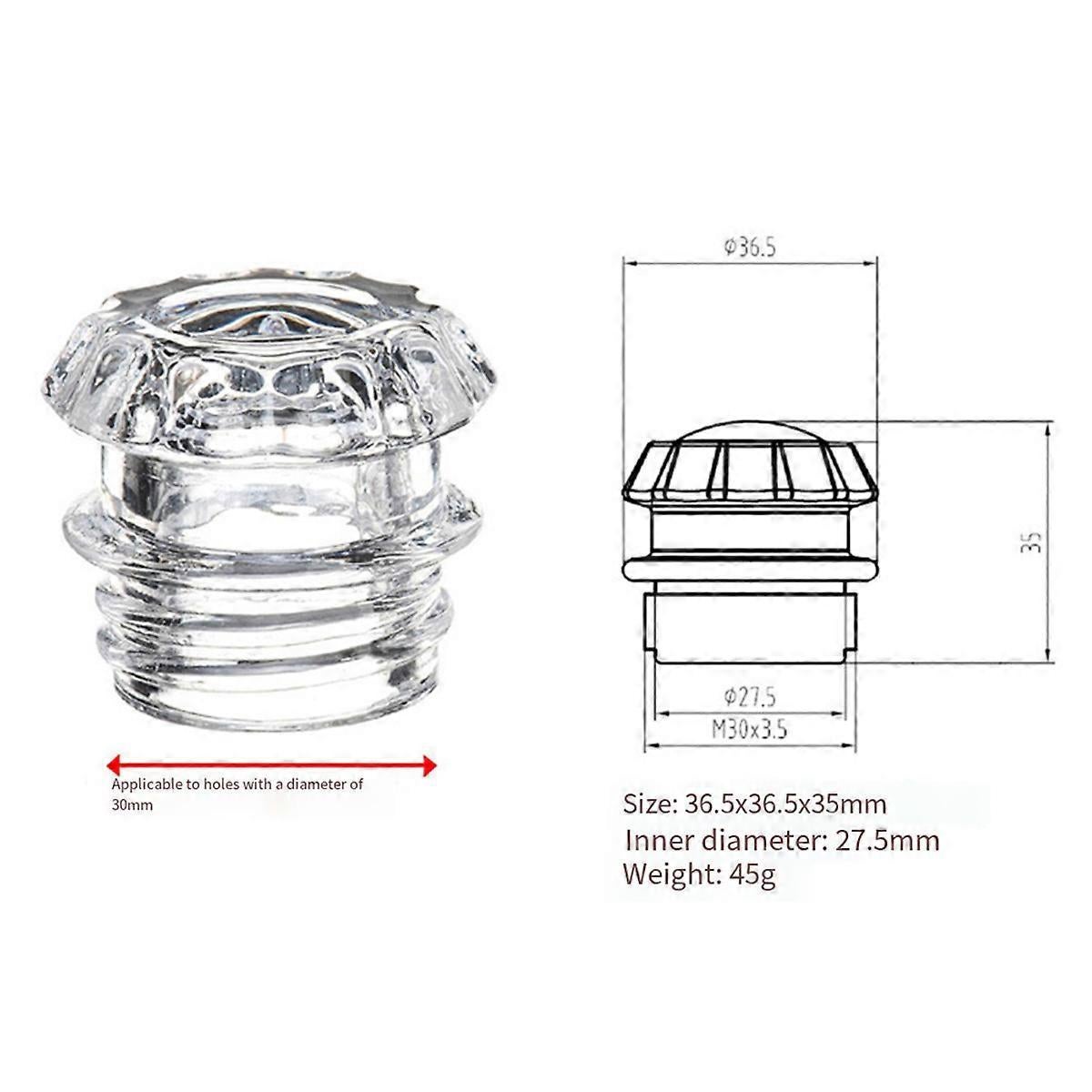 Glass Handle for Oden CS11 Coffee Maker Stainless Steel Coffee Extraction Part