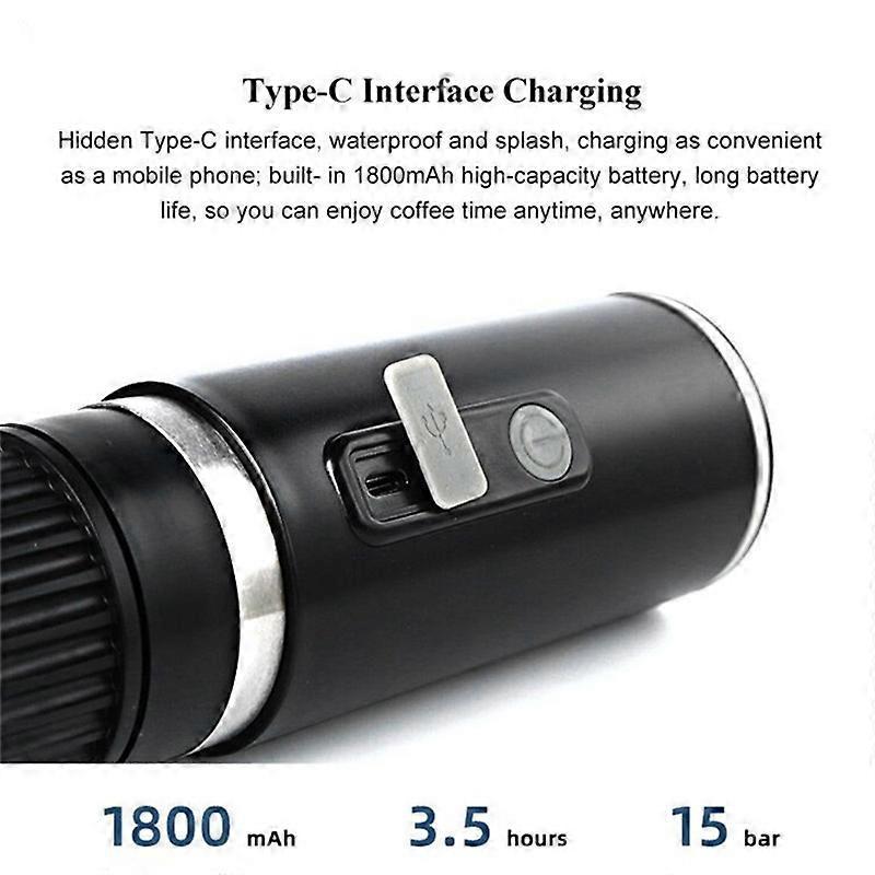 Portable Espresso Coffee Machine for Car & Home Capsule Electric Coffee Maker
