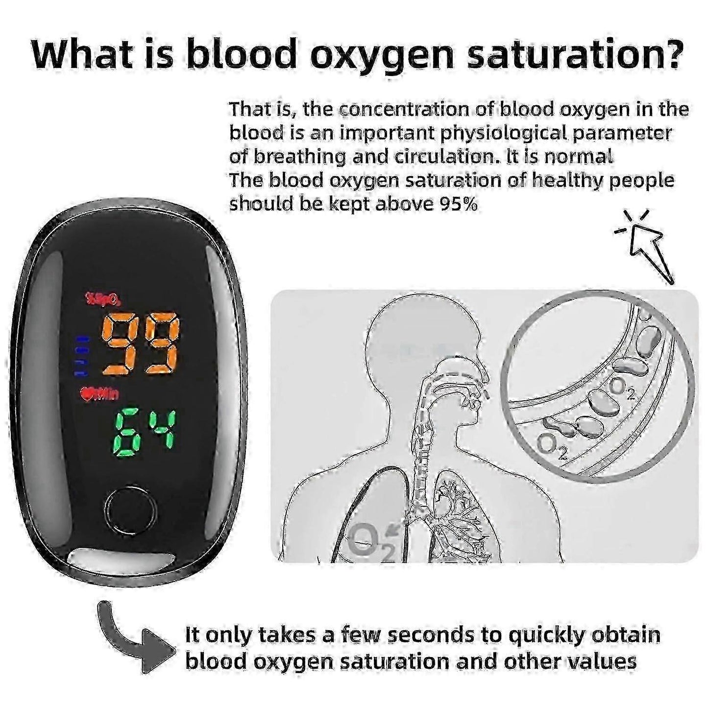 Portable Wellness Monitoring Device with Clear Display