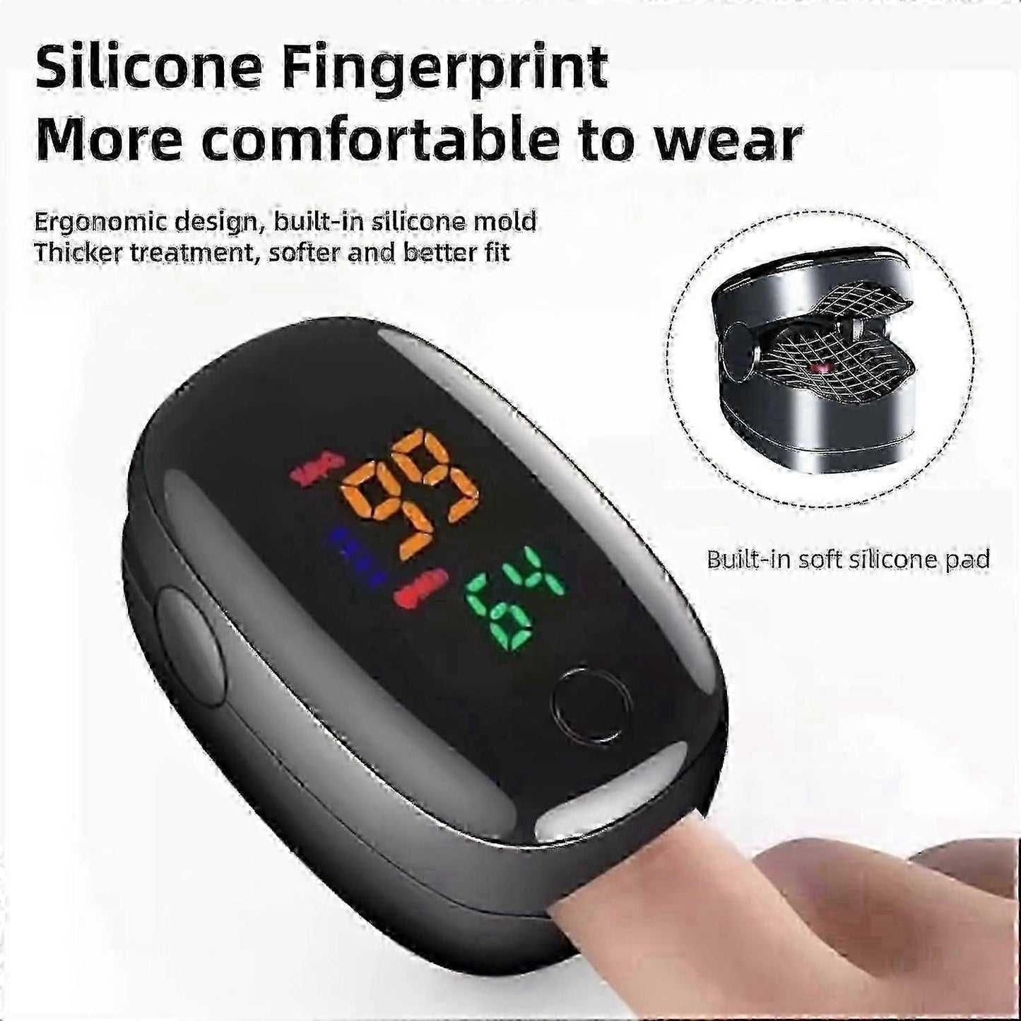 Portable Wellness Monitoring Device with Clear Display