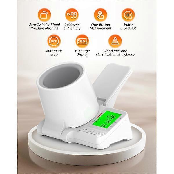 Upper Arm Device with Voice Prompt and Adjustable Cuff for Home Use