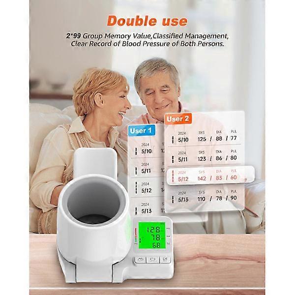 Upper Arm Device with Voice Prompt and Adjustable Cuff for Home Use