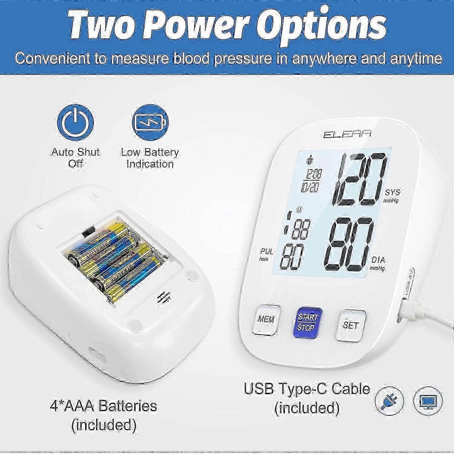 Digital Arm Cuff Wellness Monitor for Home Use