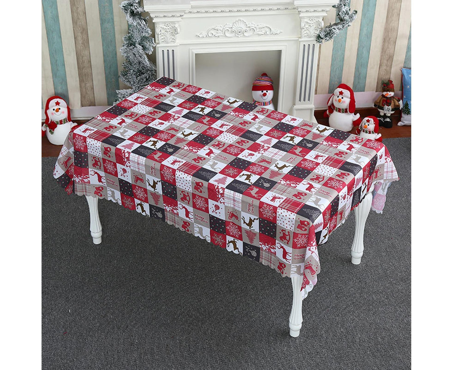 2.2m Christmas Tablecloth Kitchen Supplies-C