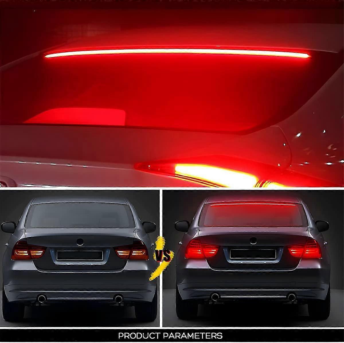 LED Brake Light Strip 35 Inch, Red 144 LEDs DC12V Rear Warning Light Bar