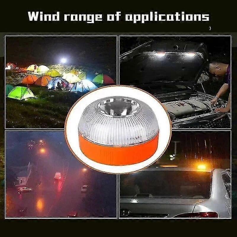 V16 Homologated Emergency Beacon Light, Rechargeable LED Warning Lamp