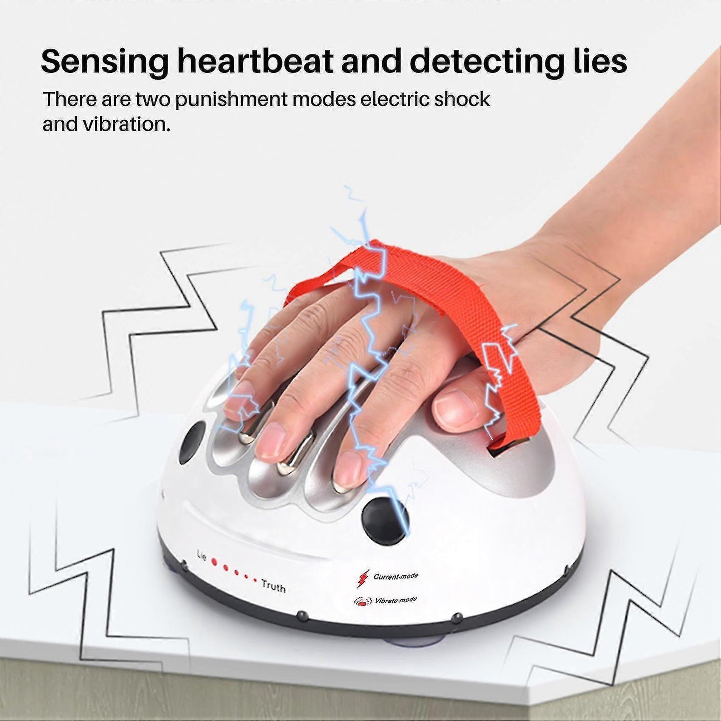 Polygraph Lie Detector Party Game Device, Adjustable Funny Adult Toy