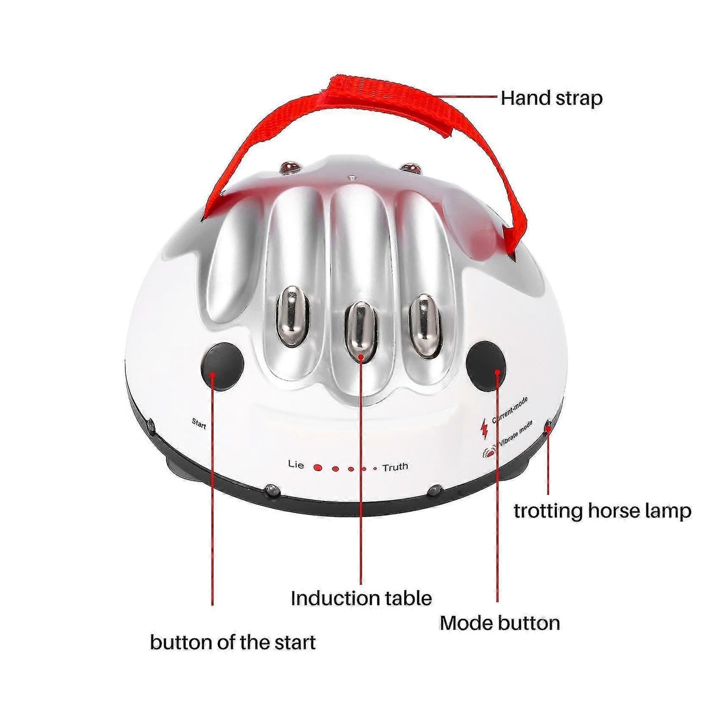 Polygraph Lie Detector Party Game Device, Adjustable Funny Adult Toy