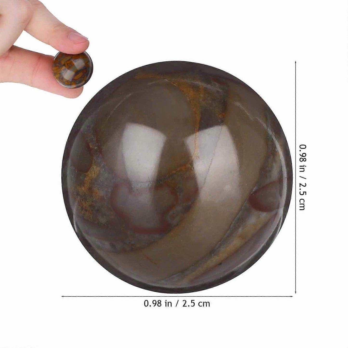 Stone Hand Massage Balls 2PCS, Small Rolling Hand Therapy Balls