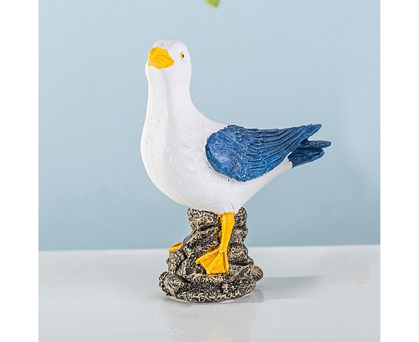 Seagull Figurine for Desktop-Dark Blue