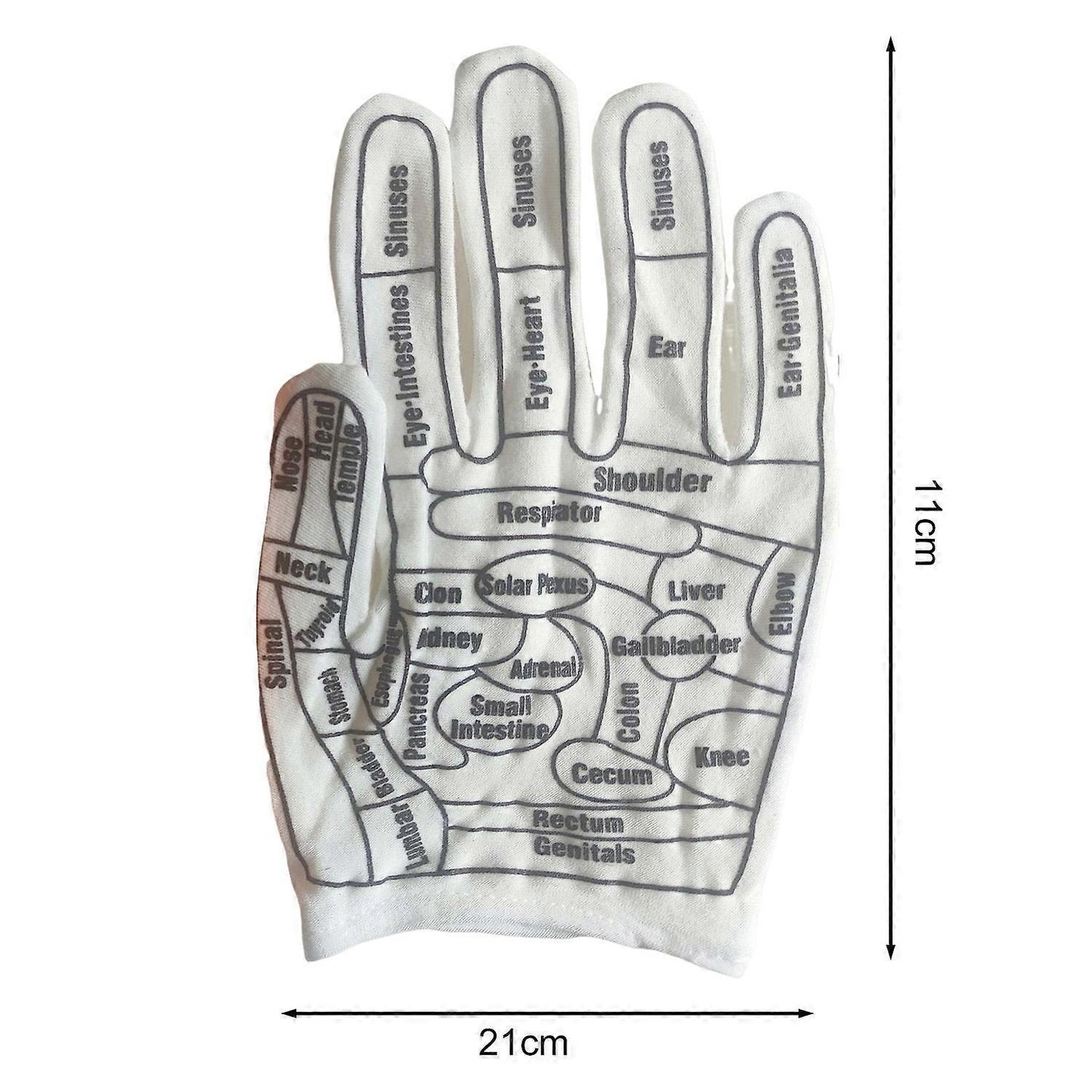 Reflexology Hand Massage Gloves Set with Acupressure Wand